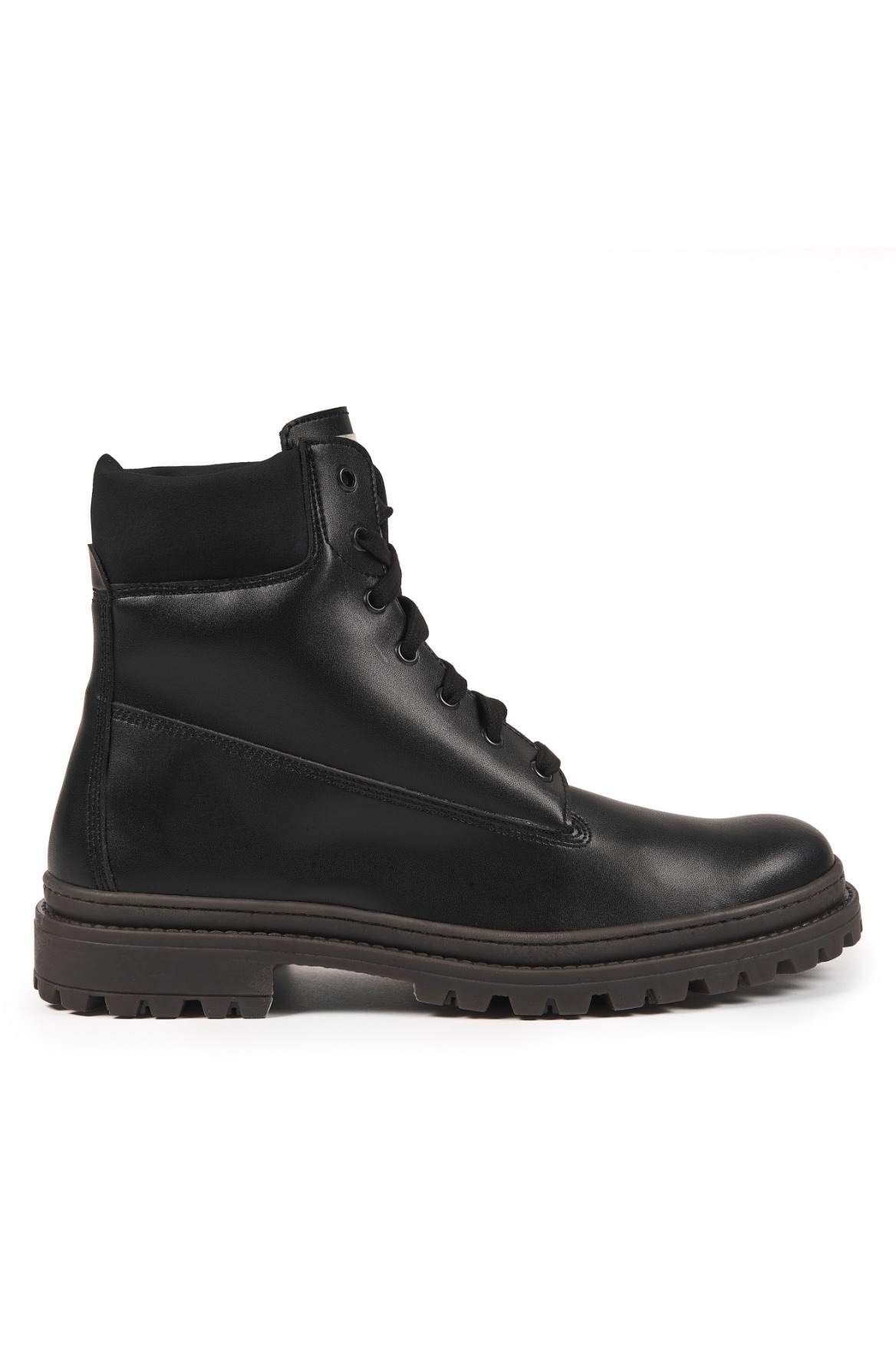 108836 - Herren vegan Stiefel Dinkel Schwarz